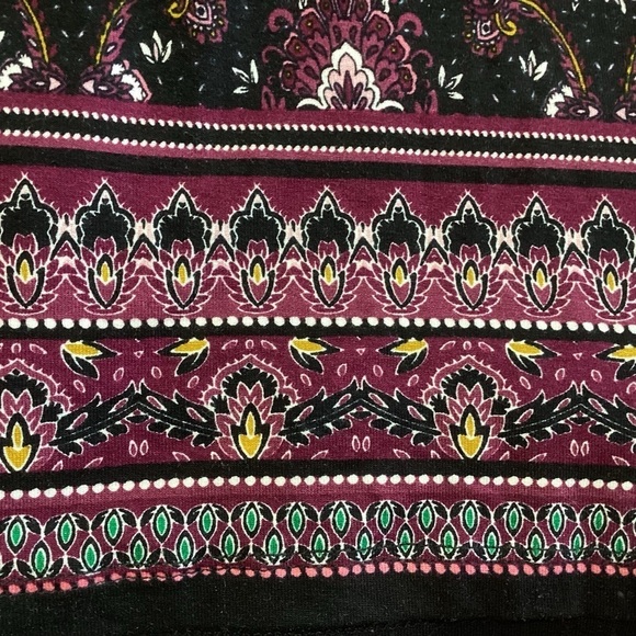 NEW Daniel Rainn Black Purplish/Brown Moody Floral Print Tunic Top 1X Stitch Fix - Picture 5 of 11